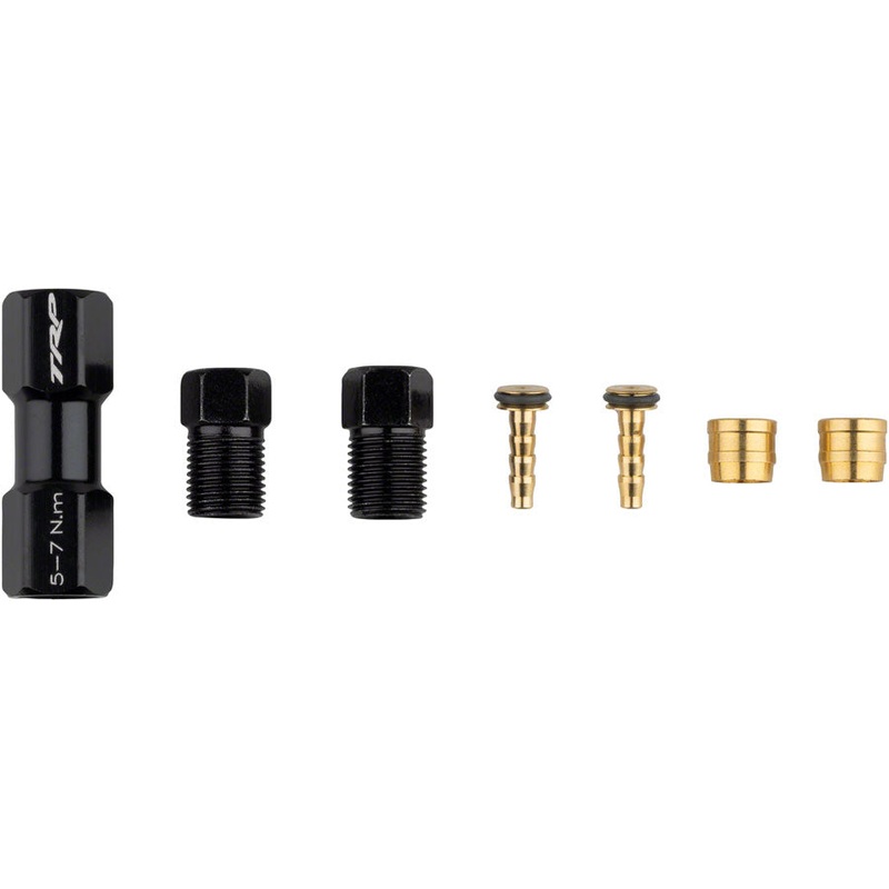 TRP TL1.2 Disc Brake Hose Coupler Kit – For 5.5mm Hose Coupler Compression Ferrules Brass Inserts O-Ring Hose Retainer
