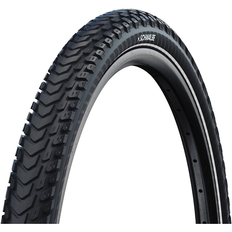 Schwalbe Marathon Mondial Pro Tire – 700 x 42 Clincher Folding BLK/Reflective Evolution Line V-Guard DoubleDefense Addix E-50