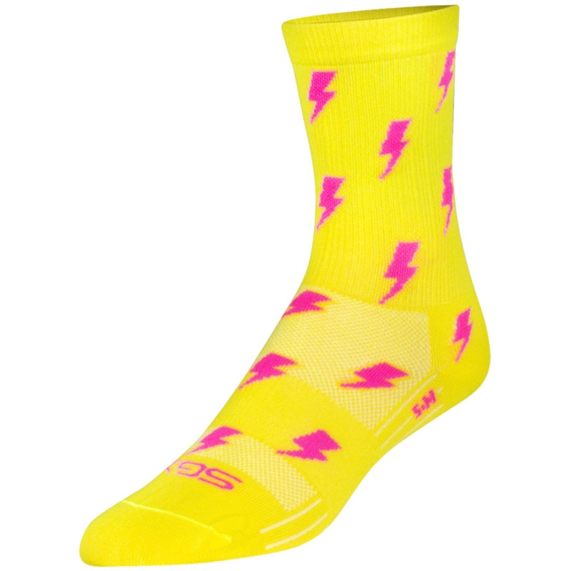 SockGuy SGX Lit Socks – 6 Yellow Large/X-Large
