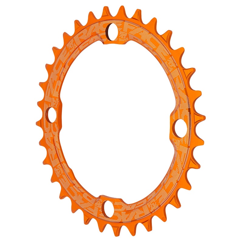 RaceFace 1x Narrow Wide Chainring – 32t 104 BCD 10-12 Speed 7075 Aluminum Orange