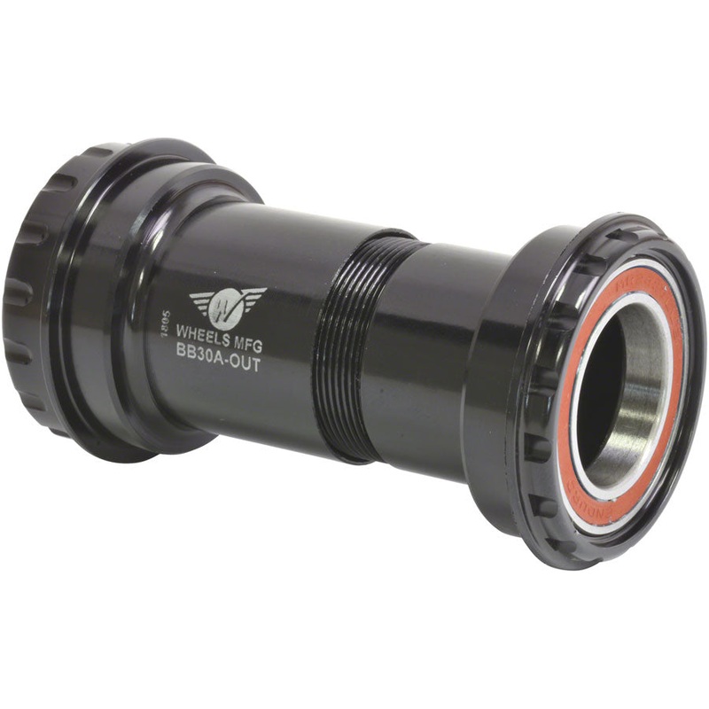 Wheels Manufacturing BB30A Outboard Bottom Bracket 24mm cranks Shimano Angular Contact Bearings BLK
