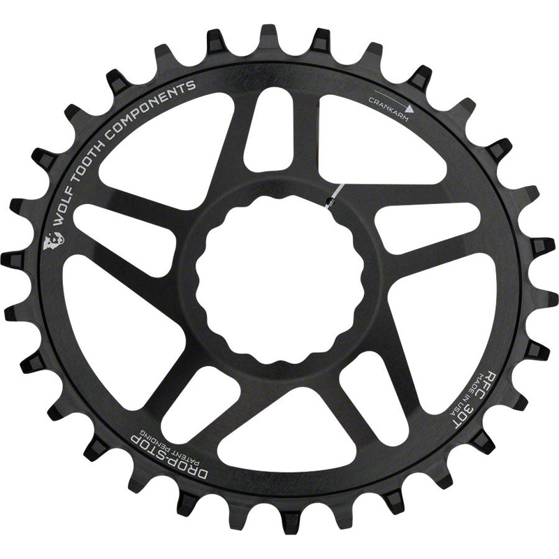 Wolf Tooth Elliptical Direct Mount Chainring – 34t RaceFace/EastonCINCH Direct Mount Drop-Stop A 6mm Offset BLK