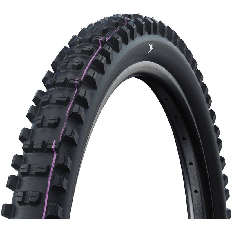 Schwalbe Shredda Rear Tire – 29 x 2.50 Tubeless Folding BLK Evolution Line Gravity Pro Addix Ultra Soft Radial E-50