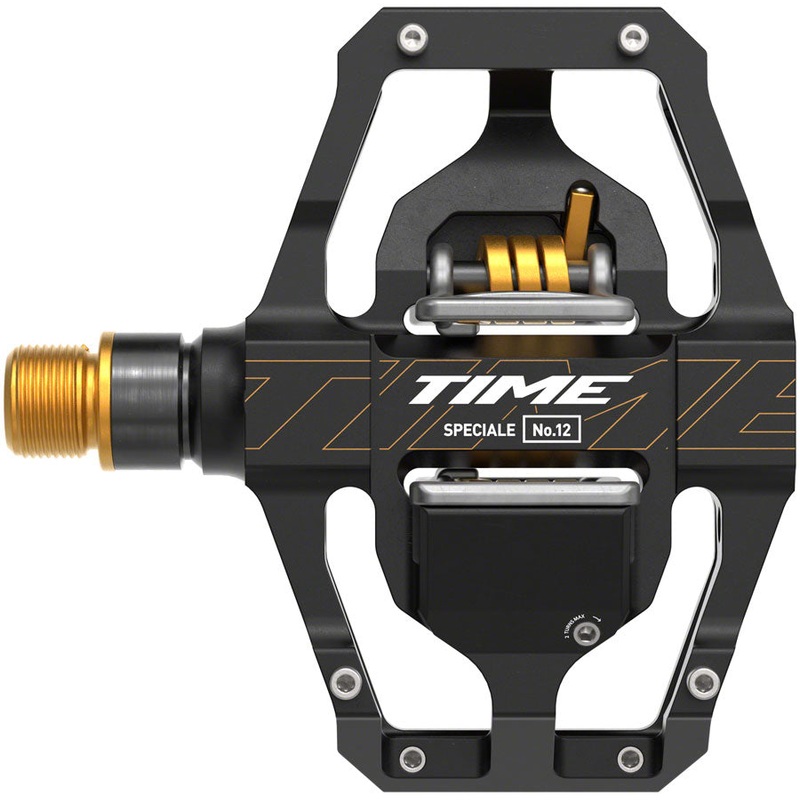 Time Speciale 12 Pedals – Dual Sided Clipless Platform Aluminum 9/16 BLK/Gold Large B1