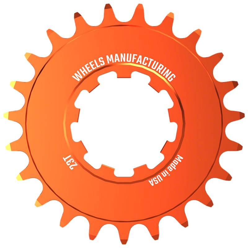 Wheels Manufacturing SOLO-SPEED Cog – 23t Fits SOLO-SPLINE SOLO-XD kits Orange