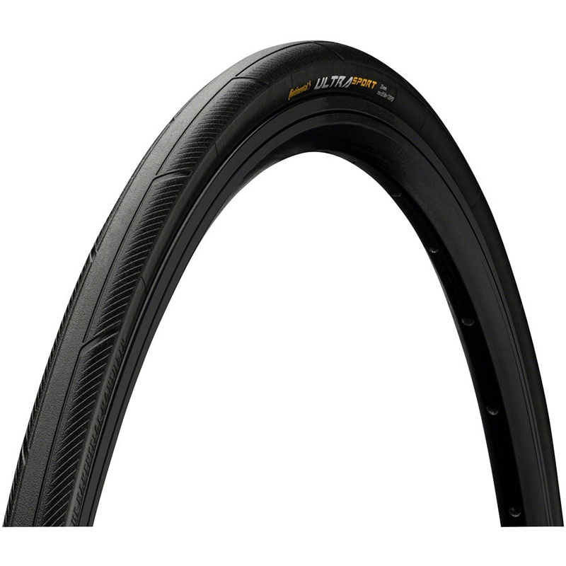 Continental Ultra Sport III Tire – 700 x 25 Clincher Folding BLK PureGrip Performance E25