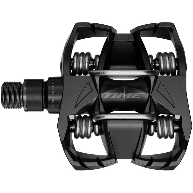 Time MX 4 Pedals – Dual Sided Clipless with Platform Aluminum 9/16 Black B1