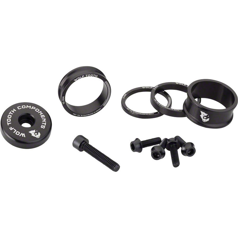 Wolf Tooth BlingKit: Headset Spacer Kit 3 510 15mm Black