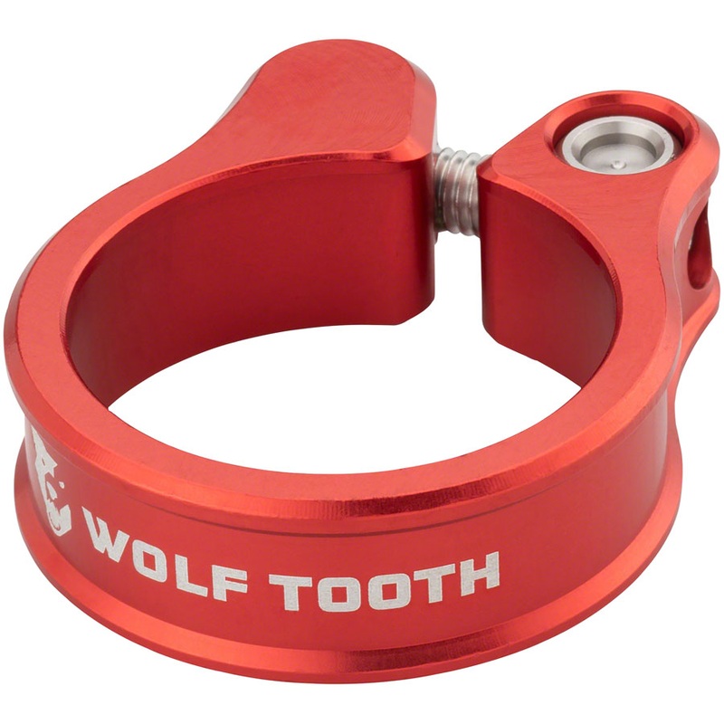 Wolf Tooth Seatpost Clamp – 34.9mm Bolt-On Red