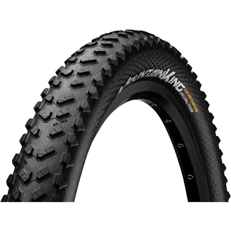 Continental Mountain King Tire – 27.5 x 2.60 Tubeless Folding BLK PureGrip ShieldWall System E25