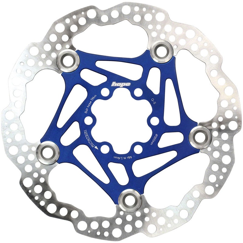 Hope Floating Disc Brake Rotor – 160mm 6-Bolt Blue