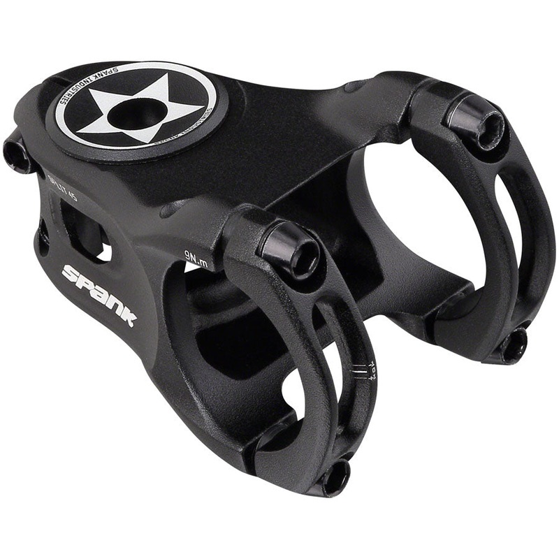 Spank Split 35 Stem – 45mm 35 Clamp +/-0 1 1/8 Aluminum Black