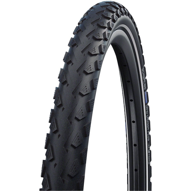 Schwalbe Land Cruiser Plus Tire – 700 x 50 Clincher Wire BLK PunctureGuard Green Compound E-25