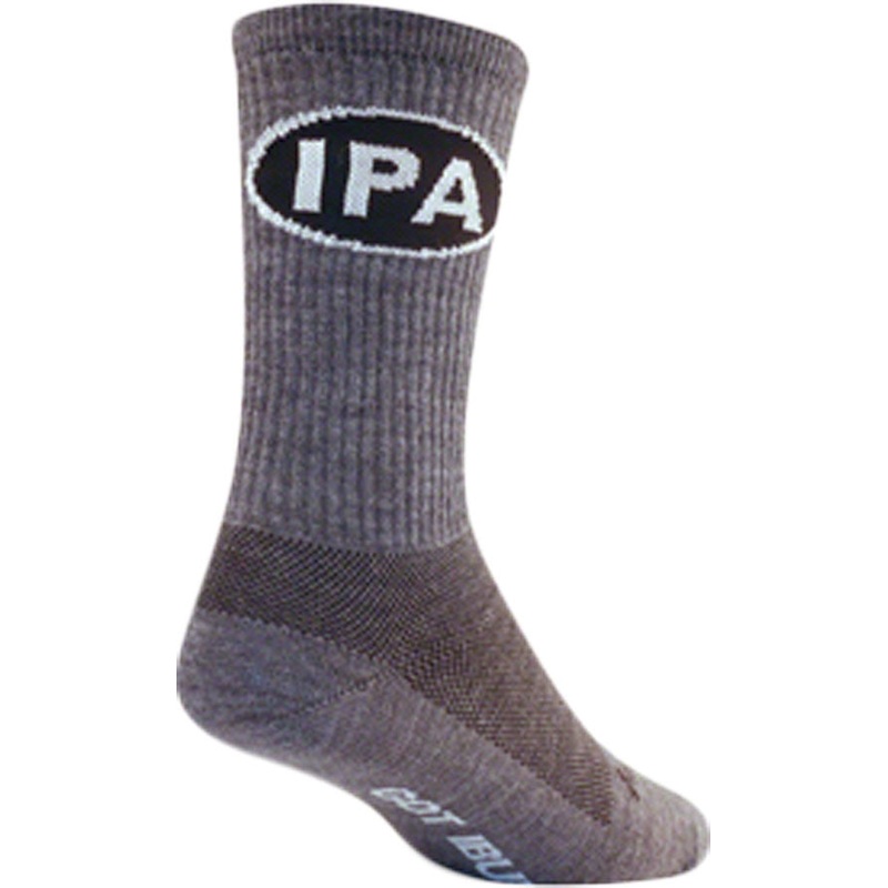 SockGuy Wool IPA Socks – 6 Gray Small/Medium