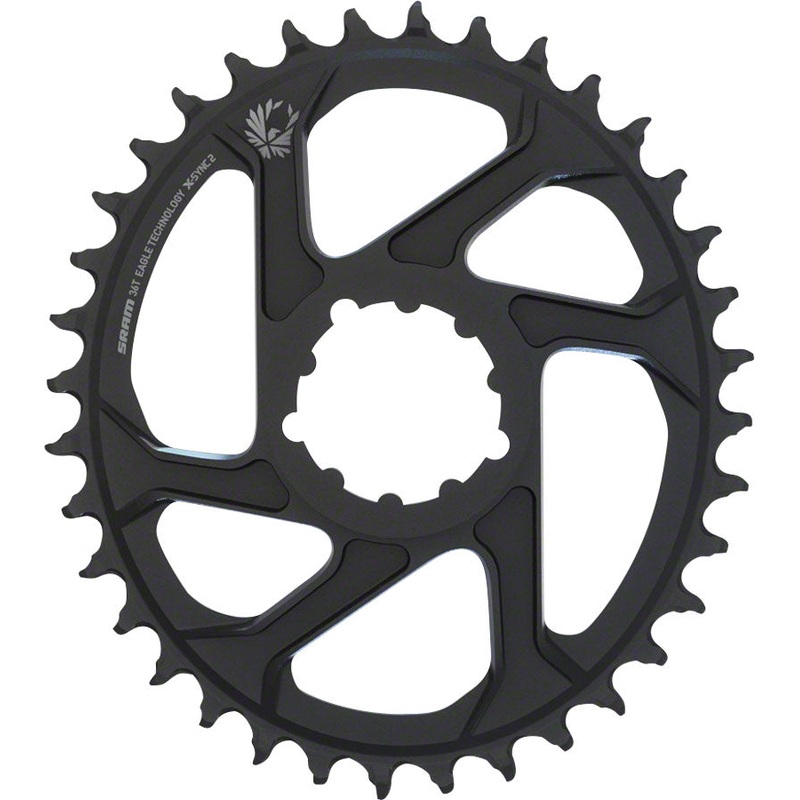 SRAM X-Sync 2 Eagle Direct Mount Oval Chainring – 34 Tooth 3mm Boost Offset 12-Speed BLK
