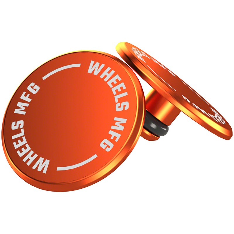Wheels Manufacturing Wheels Manufacturing Standard Thru Axle Cap Set – Orange