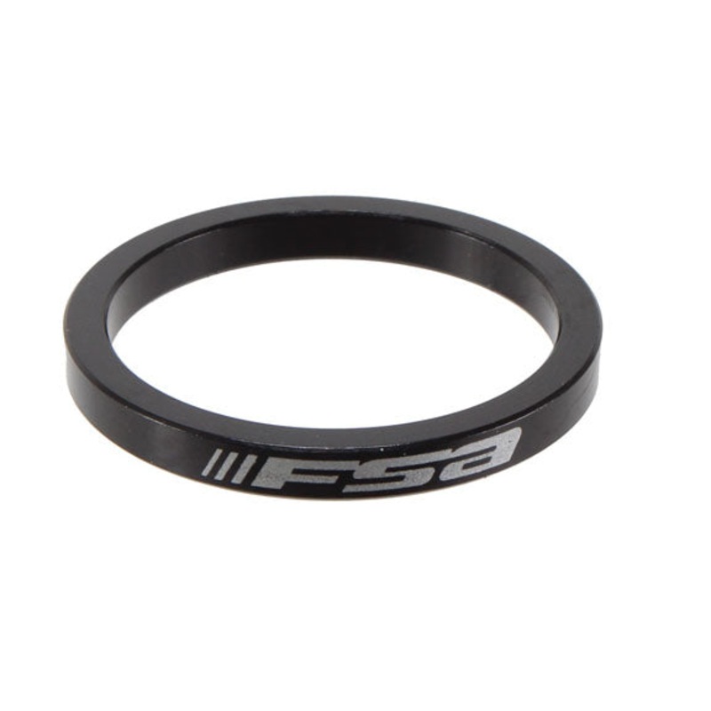 FSA Aluminum Headset Spacer 1.5 x 5mm Blk – Each