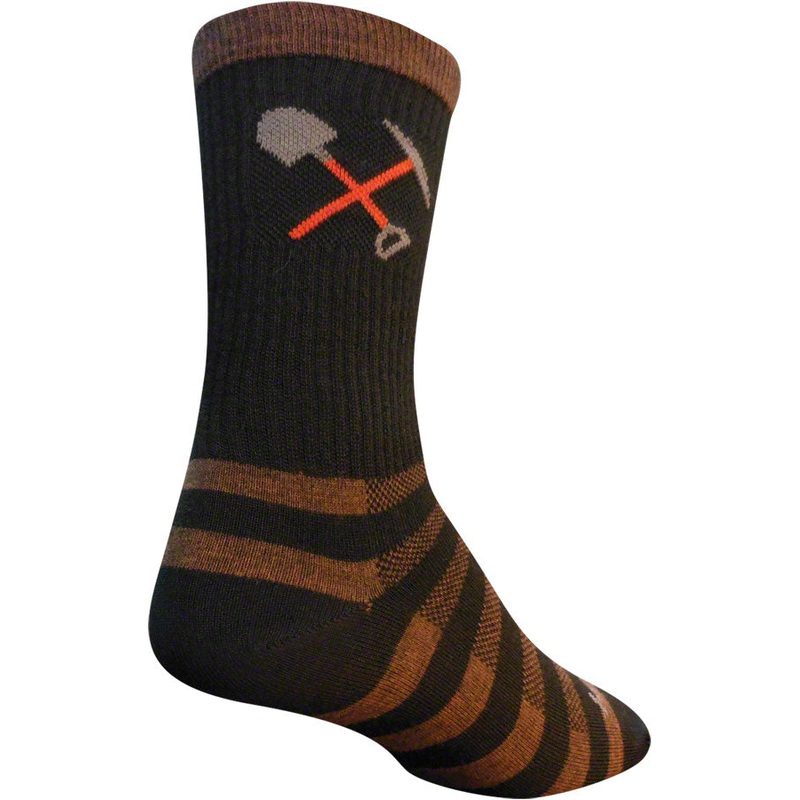 SockGuy Trail Maintenance Wool Socks – 6 Black Large/X-Large