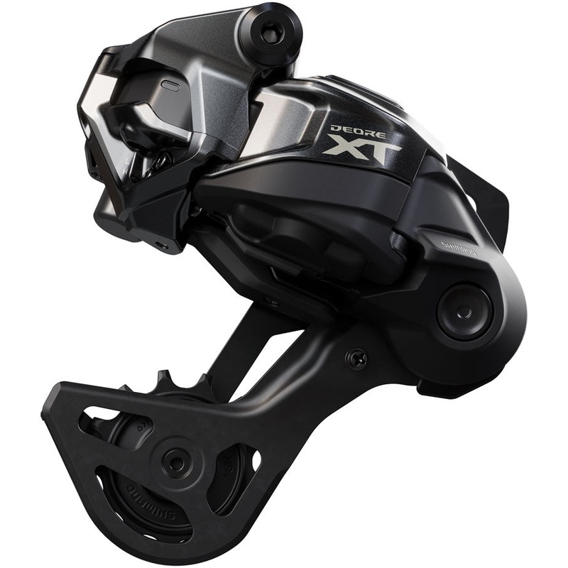 Shimano Deore XT RD-M8250-GS Di2 Wireless Rear Derailleur – 12-Speed Medium Cage Shadow ES BLK/Gray