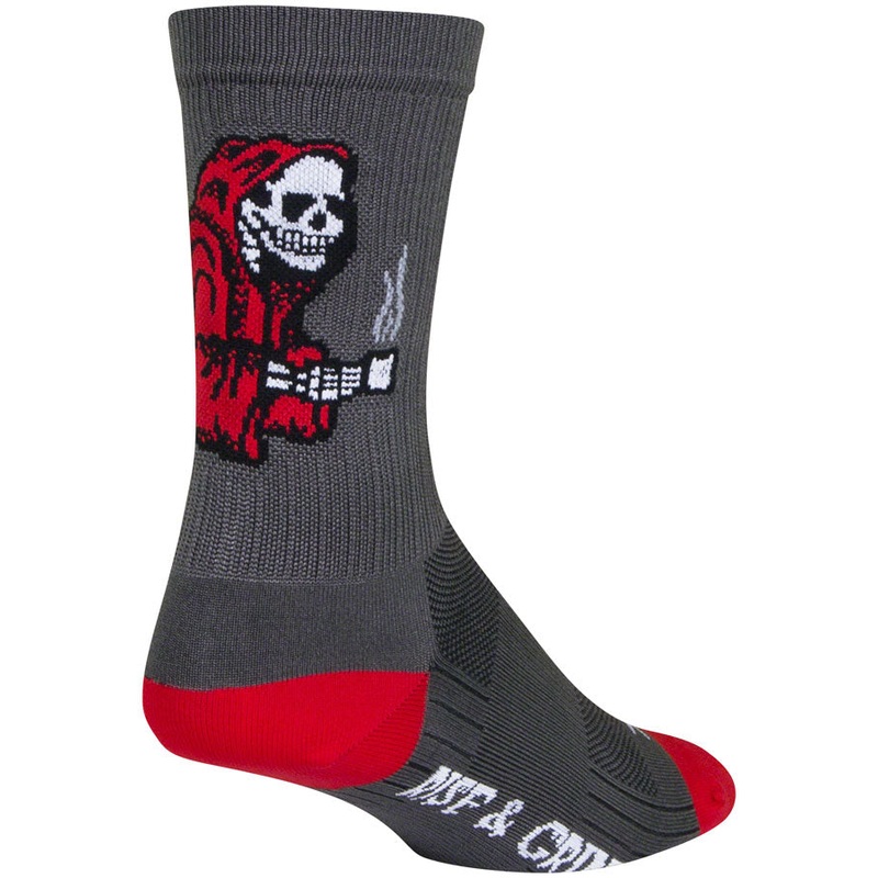 SockGuy SGX Rise and Grind Socks – 6 Gray Small/Medium