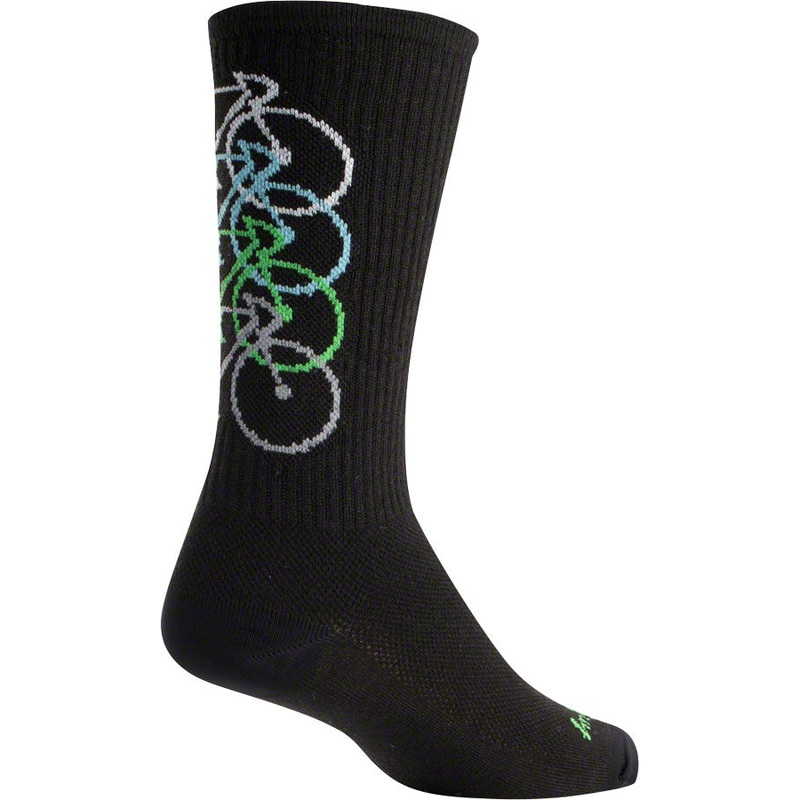 SockGuy Wool Stacked Socks – 6 Black Large/X-Large