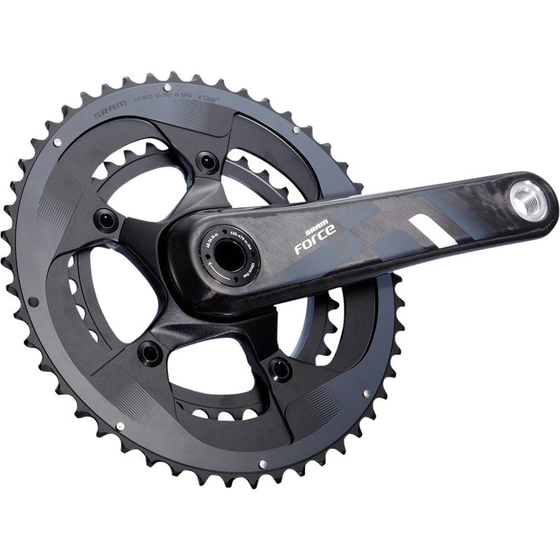 SRAM Force 22 Crankset – 172.5mm 11-Speed 50/34t 110 BCD GXP Spindle Interface BLK