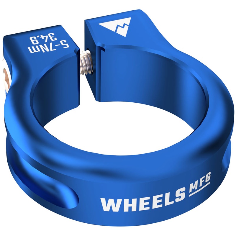 Wheels Manufacturing Seatpost Clamp – 34.9mm Bolt-On Blue