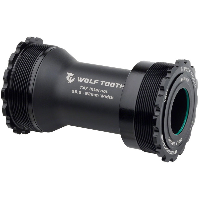 Wolf Tooth Bottom Bracket – T47 Inboard 85.5/92mm For 24mm Spindle Black