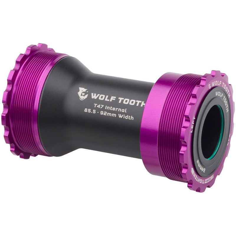 Wolf Tooth Bottom Bracket – T47 Inboard 85.5/92mm For 24mm Spindle Ultraviolet Purple