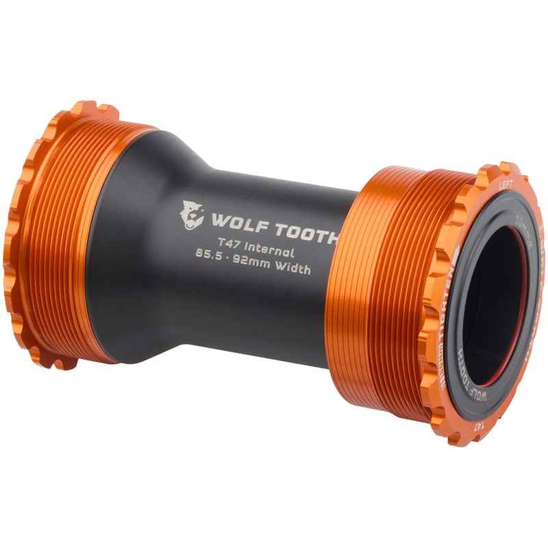 Wolf Tooth Bottom Bracket – T47 Inboard 85.5/92mm For 30mm Spindle Orange