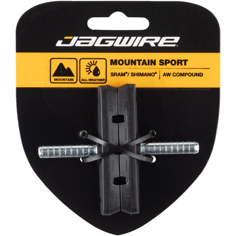 Jagwire Mountain Sport Brake Pads Smooth Post 70mm Pad Black