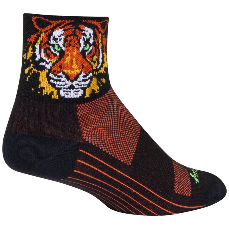 SockGuy Classic Easy Tiger Socks – 3 Small/Medium