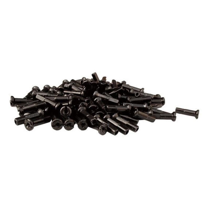 Halo 14g Alloy Nipple 12mm Black 50/Count