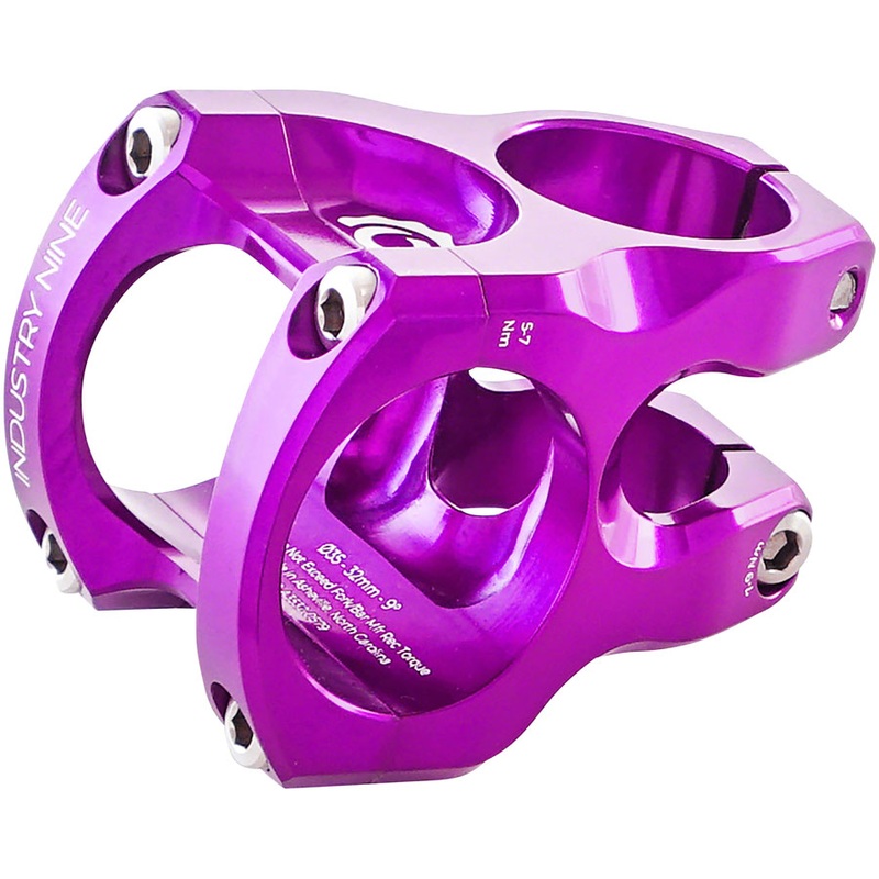 Industry Nine A35 Stem – 32mm 35 Clamp +/-9 1 1/8 Aluminum Purple