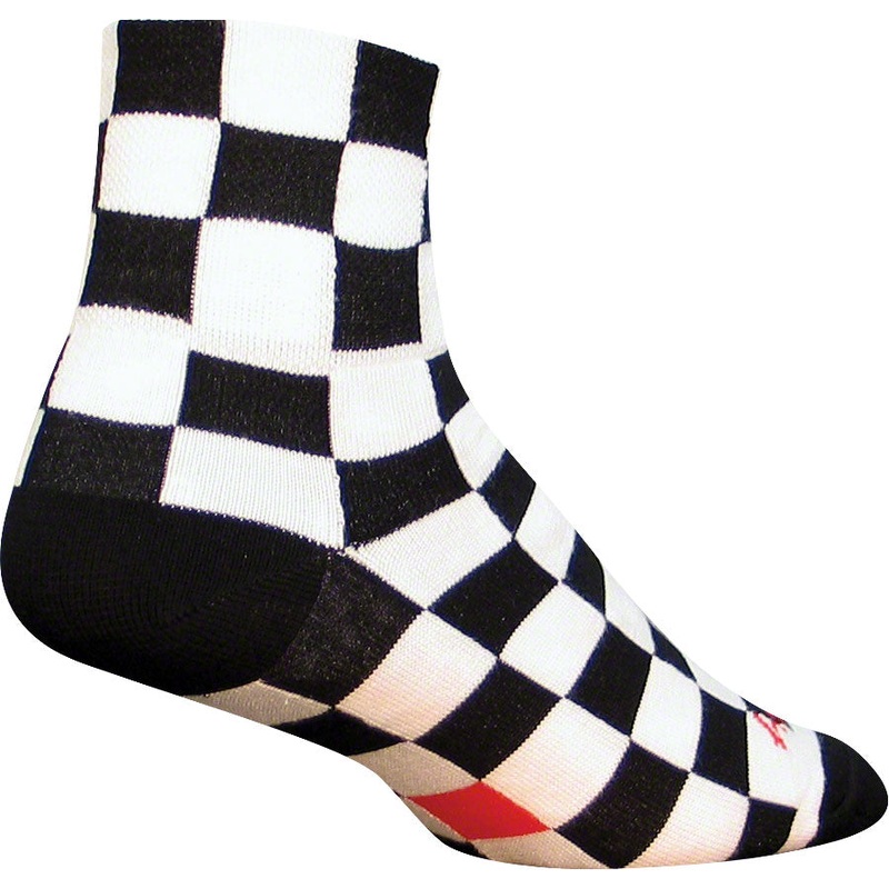 SockGuy Classic Ridgemont Socks – 3 Black/White Checker Large/X-Large