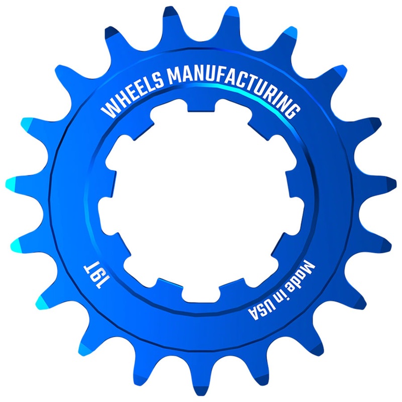 Wheels Manufacturing SOLO-SPEED Cog – 19t Fits SOLO-SPLINE SOLO-XD kits Blue