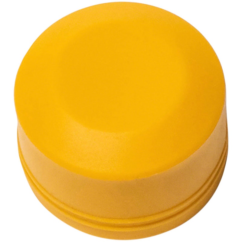 Burley Flat Dust Cap for Push Button Wheels – Yellow