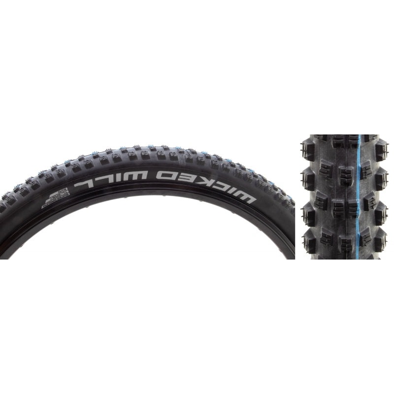 Schwalbe Wicked Will Mountain Tire 292.25 Folding Tubeless Ready Addix Speedgrip Super Ground TL Easy Black