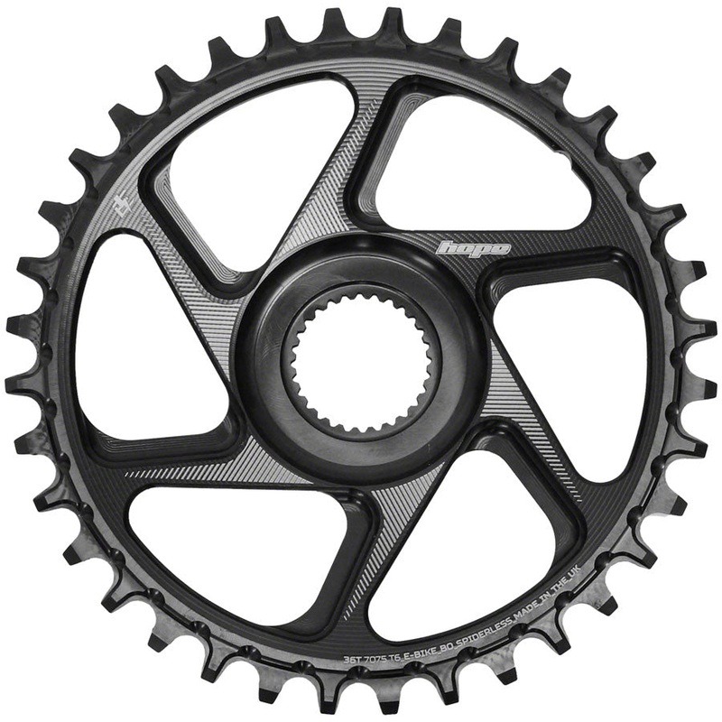 Hope Spiderless Chainring –  36T R22  Ebike  Bosch  Black