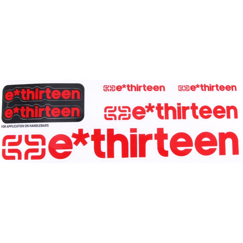 E*thirteen Race Handlebar Decal Set All’Round Red