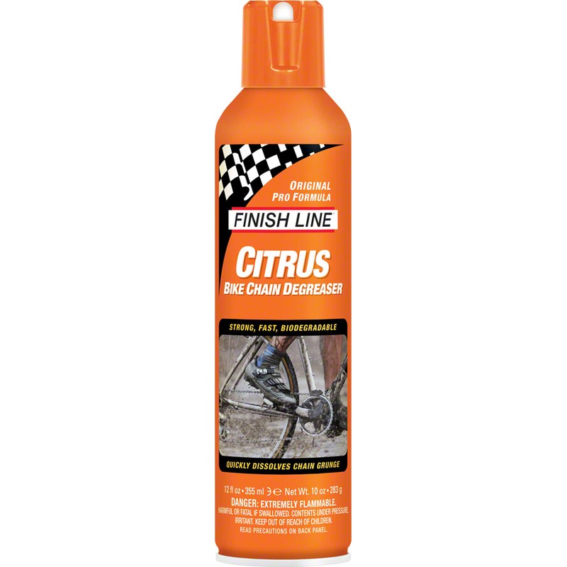 Finish Line Citrus Bike Degreaser 12oz Aerosol