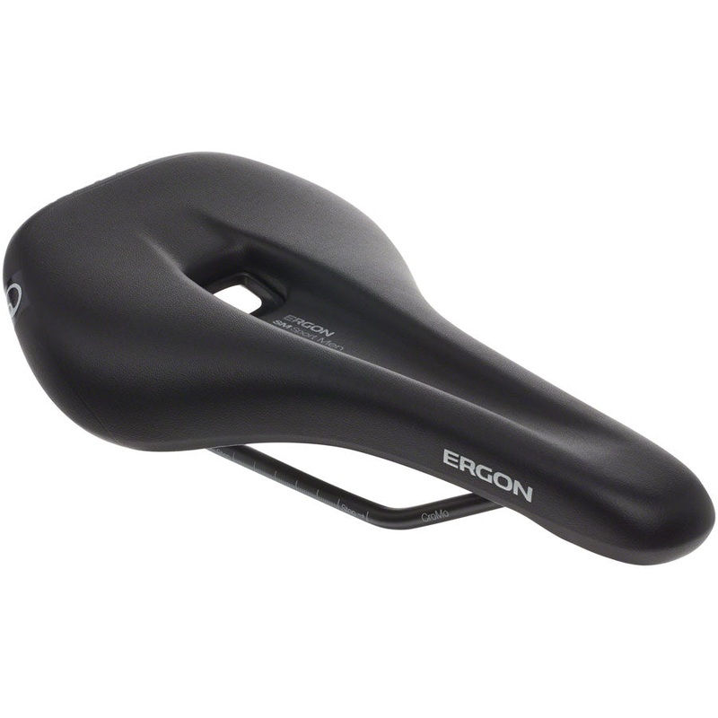 Ergon SM Sport Saddle – Chromoly Black Men’s Medium/Large