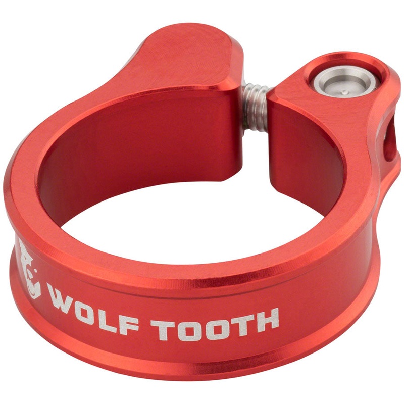 Wolf Tooth Seatpost Clamp – 28.6mm Bolt-On Red