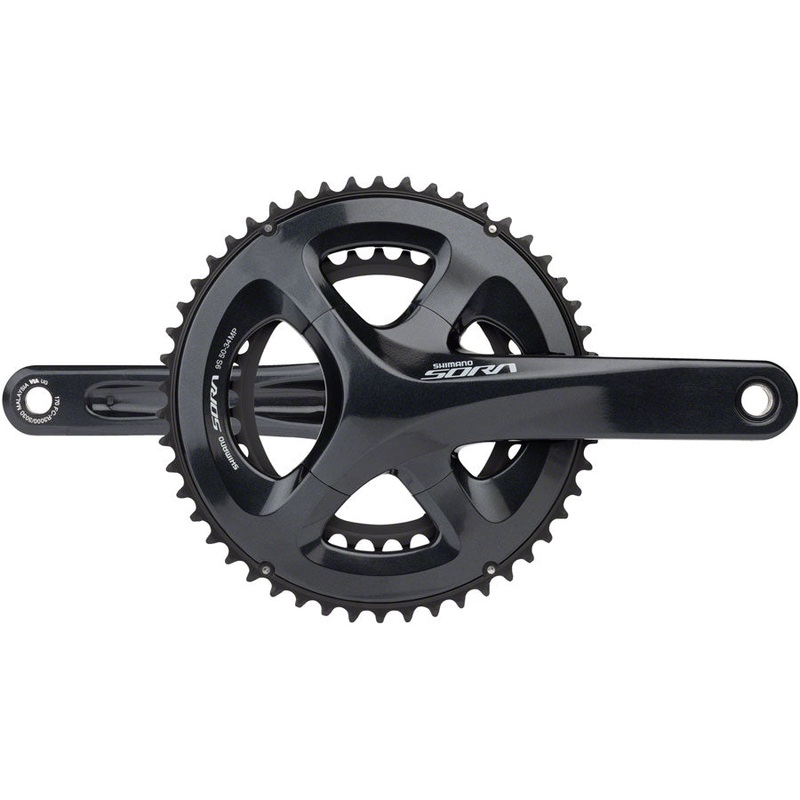 Shimano Sora FC-R3000 Crankset – 170mm 9-Speed 50/34t 110 Asymmetric BCD Hollowtech II Spindle Interface Gray