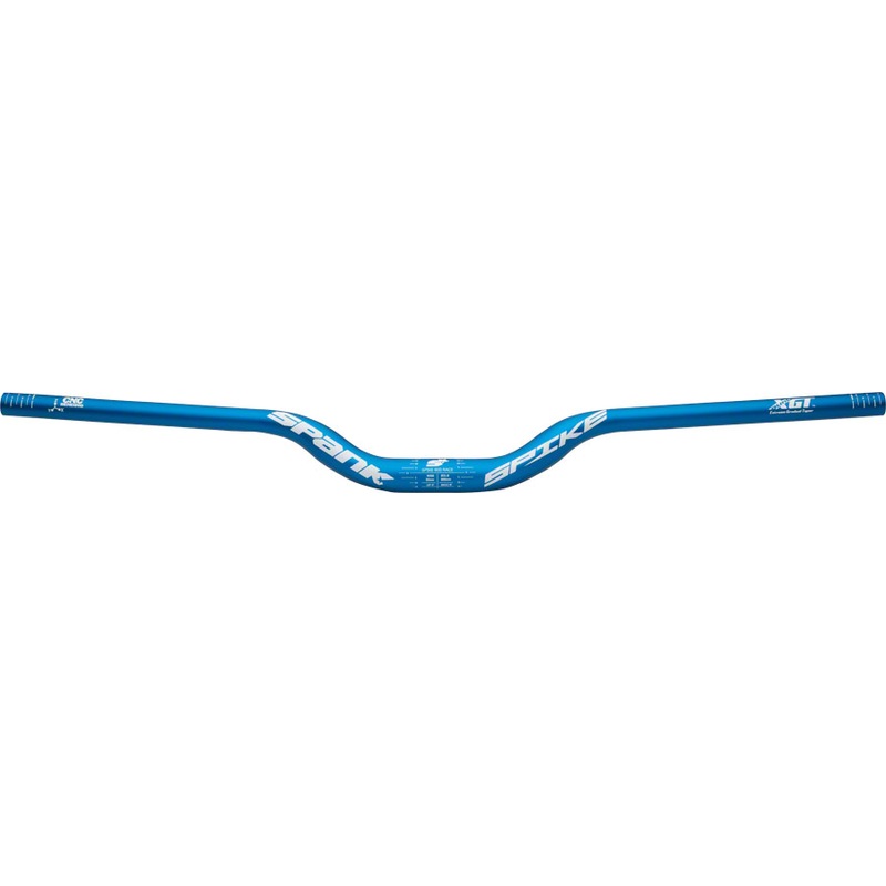 Spank Spike Race Bars 800mm Wide 50mm Rise 31.8mm Clamp Matte Blue