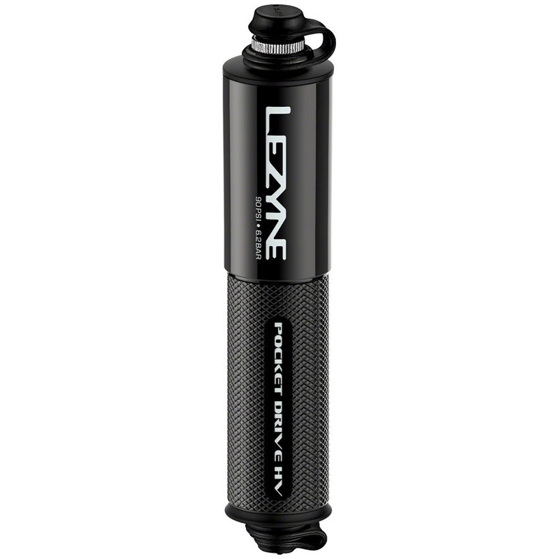 Lezyne Pocket Drive HV Frame Pump – Gloss Black