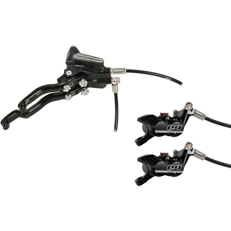 Hope Tech 3 E4 Duo Disc Brake Lever – Right Hand Front Rear Hydraulic Post Mount BLK