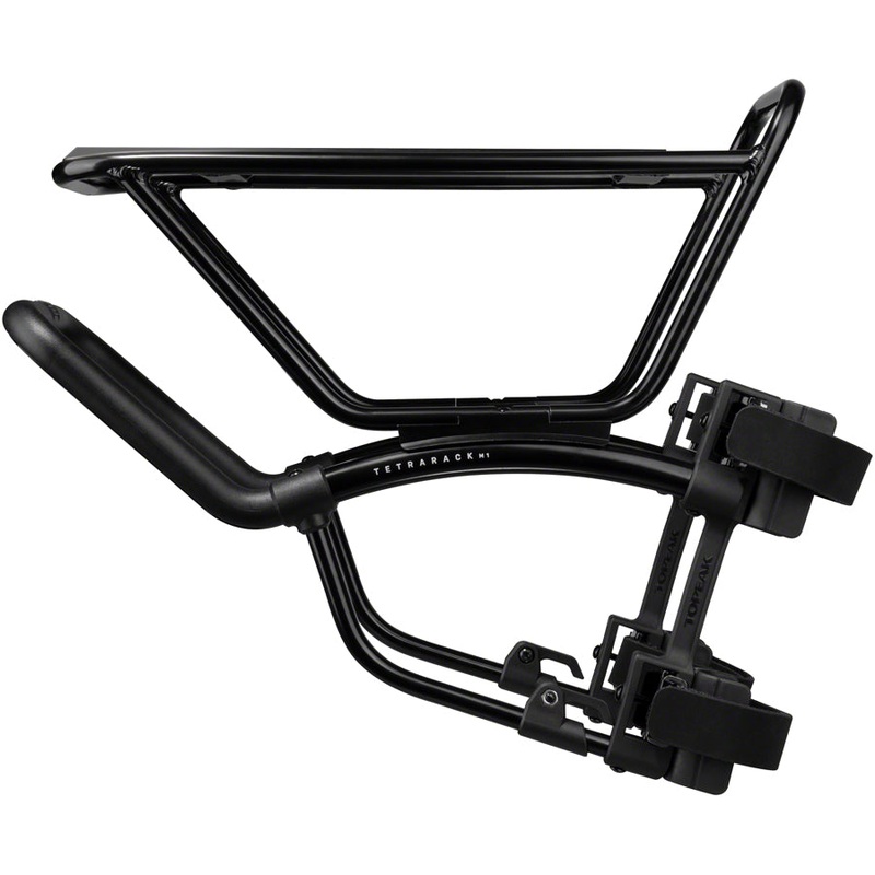 Topeak TetraRack M1 Front Rack for MTB – Fork Blade Strap Mount Black