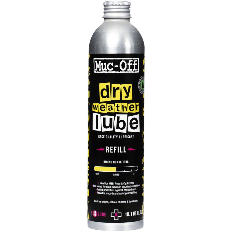 Muc-Off Bio Dry Bike Chain Lube – 300ml Aluminum Refill Bottle