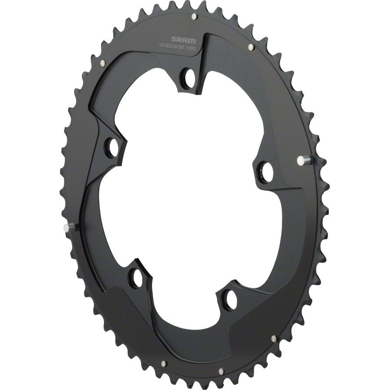 SRAM Red 22 53T x 130mm BCD YAW Chainring with Two Pin Positions B2